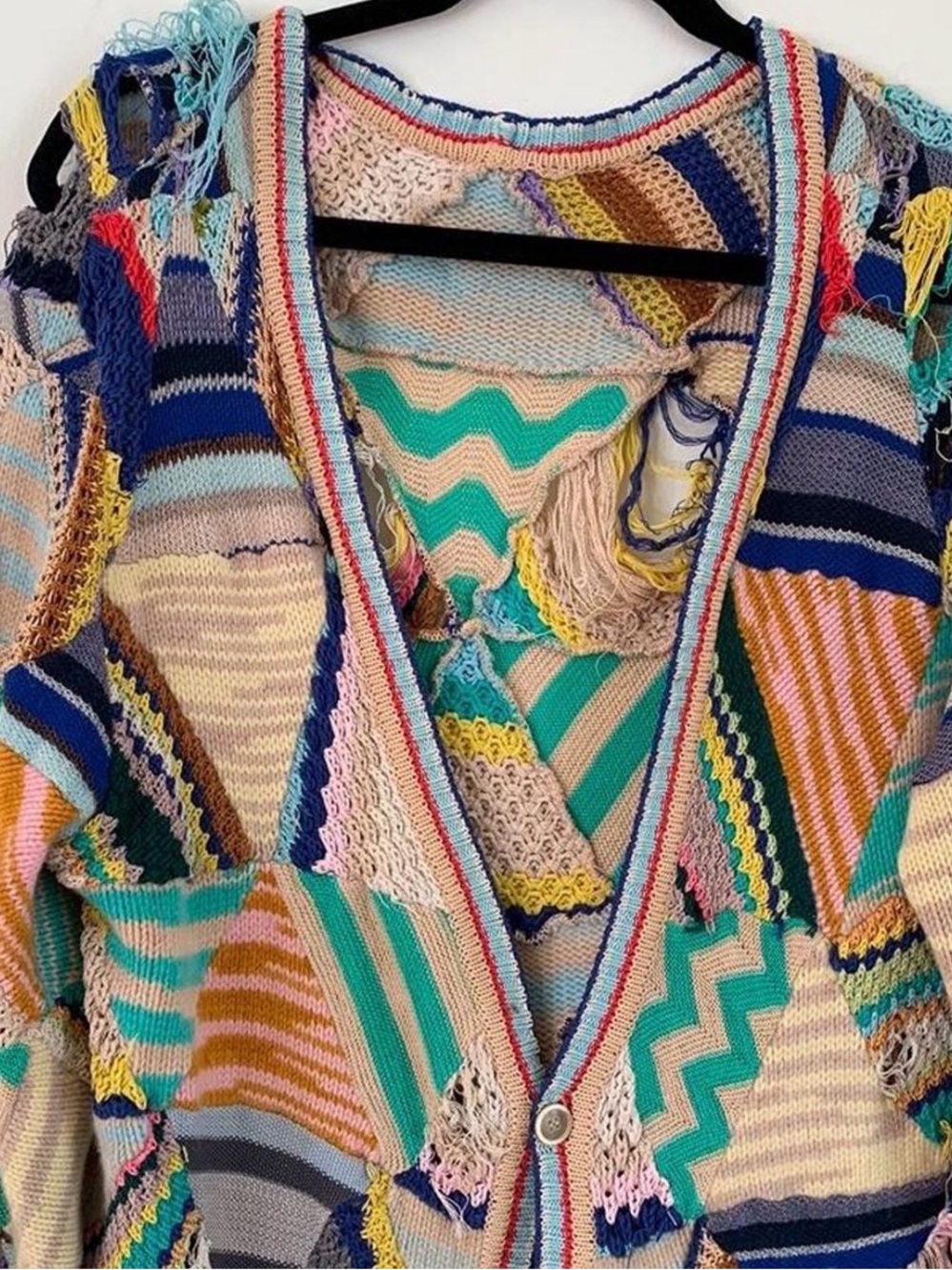 Missoni Colorful Patchwork Knit Cardigan - Picture 3 of 3